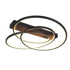 Plafón de techo diseño negro, Teodore, 34W, white switch LED, regulable en 3 pasos