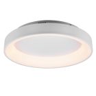 Plafón de techo moderno blanco, Jered, 48W, ajustable entre luz blanco cálido y frío LED, con mando a distancia