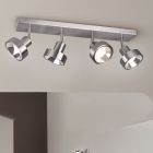 Foco de techo moderno níquel, Fikri