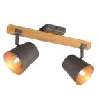 Foco de techo vintage níquel, Keira