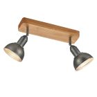 Foco de techo vintage níquel, Amarey