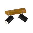 Foco de techo moderno negro, Kaso