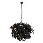 Lámpara colgante retro negra, Urwa