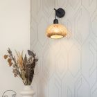 Aplique de bambú marrón, Mertcan