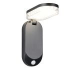 Aplique solar exterior moderno negro, Laquisha, 3W, 4000K LED, IP44