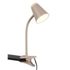 Lámpara de pinza moderna marrón, Rahul, 4,5W, 3000K LED, con interruptor