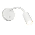 Aplique moderno blanco, Suradj, con interruptor