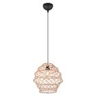 Lámpara colgante rústica marrón, Liduina