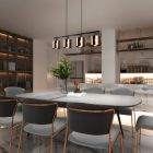 Lámpara colgante diseño bronce, Loeka