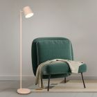 Lámpara de pie recargable de metal marrón, Suraya, 4,5W, 3000K LED, regulable en 3 pasos