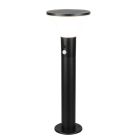 Lámpara de pie solar exterior moderna negra, Nebahat, 3W, 4000K LED, IP44