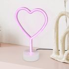 Lámpara de mesa infantil de plástico rosa, Sorian, 1W, 3000K LED