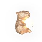 Lámpara de mesa moderna dorada, Reduan, con interruptor