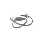 Plafón de techo moderno níquel, Sanura, 18W, 3000K LED