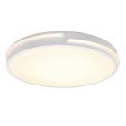 Plafón de techo moderno blanco, Fadi, 24W, ajustable entre luz blanco cálido y frío LED, con mando a distancia