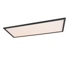 Plafón de techo moderno negro, Marlise, 33,5W, ajustable entre luz blanco cálido y frío LED, con mando a distancia