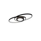Plafón de techo moderno antracita, Sarama, 27W, 3000K LED
