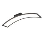 Plafón de techo moderno negro, Ruurd, 23W, 3000K LED