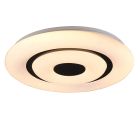 Lámpara de techo inteligente moderna blanca, Rinske, 16W, ajustable entre luz blanco cálido y frío LED, con mando a distancia