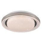 Plafón de techo moderno blanco, Alpha, 10,5W, ajustable entre luz blanco cálido y frío LED, con mando a distancia