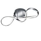 Lámpara de techo diseño cromada, Renso, 28W, 4000K LED, regulable en 3 pasos
