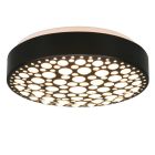 Plafón de techo de plástico negro, Wing, 11W, 3000K LED