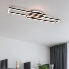 Plafón de techo moderno negro, Jadon, 30W, ajustable entre luz blanco cálido y frío LED