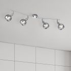 Foco de techo moderno cromado, Omari