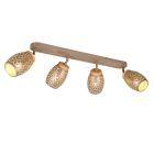 Foco de techo moderno marrón, Delana