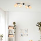 Foco de techo rústico crema, Peder