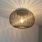 Plafón de techo negro industrial, Karly