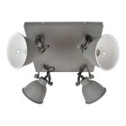 Foco de techo gris industrial, Redon