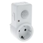 Enchufe Q-Link con sensor de movimiento, con toma de tierra, ST110A