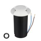 Foco suelo exterior blanco moderno, Marcus, 1W, 3000K LED, IP67