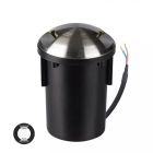 Foco suelo exterior plateado moderno, Marcus, IP67