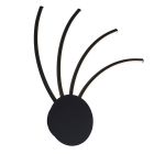 Aplique dorado moderno, Laurina, 11W, ajustable entre luz blanco cálido y frío LED