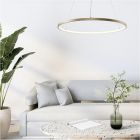 Lámpara colgante dorada diseño, Kubra, 28W, ajustable entre luz blanco cálido y frío LED