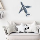 Lámpara de techo infantil blanca de metal, Jet, 37W, 3000K LED, regulable en 3 pasos