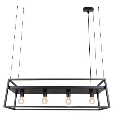 Lámpara colgante negra industrial, Frama