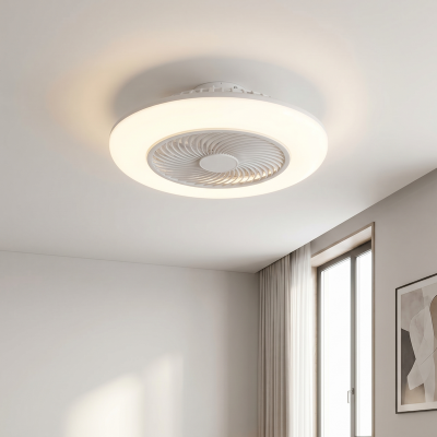 Ventilador de techo gris moderno, Hale, 40W, 3000K LED, con mando a distancia