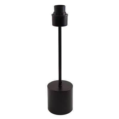 Lámpara de mesa sin pantalla negra de aluminio, Rika, con interruptor