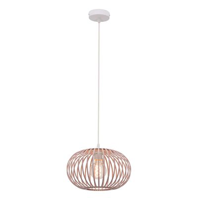 Lámpara colgante gris pardo industrial, Lieve