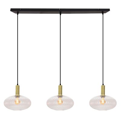 Lámpara colgante transparente retro, Charlois