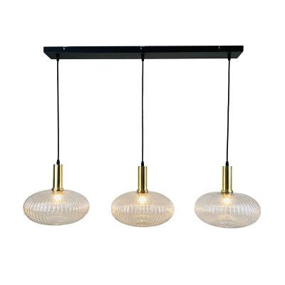 Lámpara colgante transparente retro, Charlois