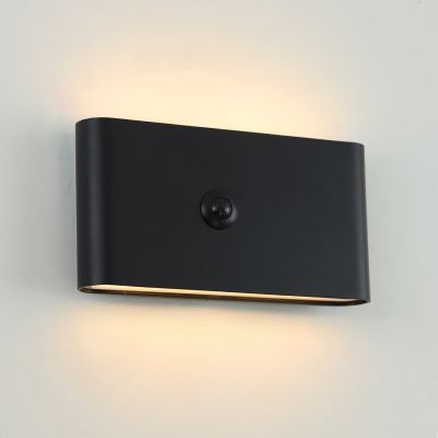 Aplique de pared recargable negro moderno, Rodigo, 1W, 3000K LED, IP44