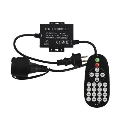 Regulador para guirnalda de luces, 1500W, IP44, con mando a distancia