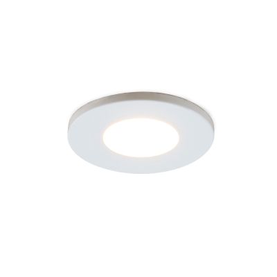 Foco empotrable para porche blanco Dico, IP65, regulable