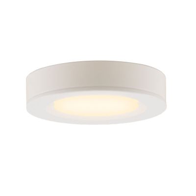 Lámpara redonda para armario de cocina, blanco