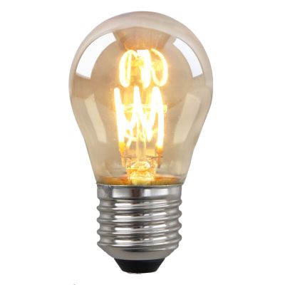 Olucia bombilla LED filamento E27 regulable Tuelo, ámbar, 4W, 2200K