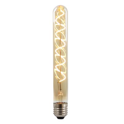 Olucia bombilla LED tubo E27 regulable Damien, ámbar, 4W, 2200K